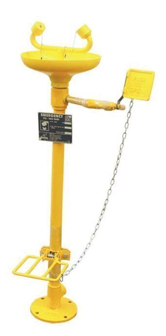 Vaultex 4710 GI Galvanized Iron Emergency Eye/Face Wash Hand & Foot Operated
