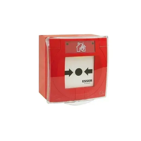ESSER - IQ8MCP Compact IP 66 / 67, Small, Red, with Isolator Glass Pane