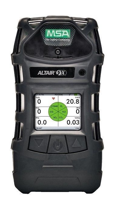 MSA 10116926 ALTAIR 5X Multi Gas Detector Pumped Monochrome Display 10 FT Sampling Line 1 FT Probe