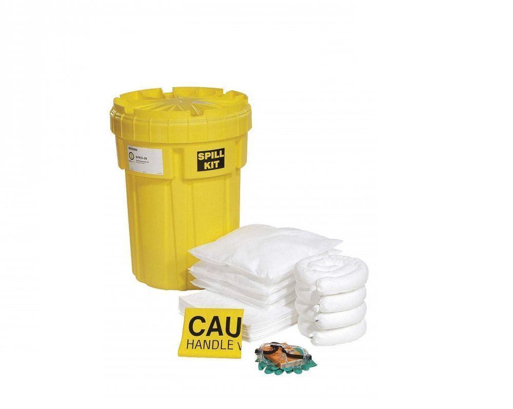 SpillTech SPKO-30 Oil Only 30 Gallon Over Pack Salvage Drum Spill Kit