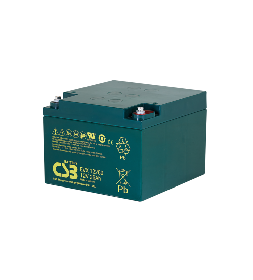 CSB Battery 12V 26AH - Model : GP12260I