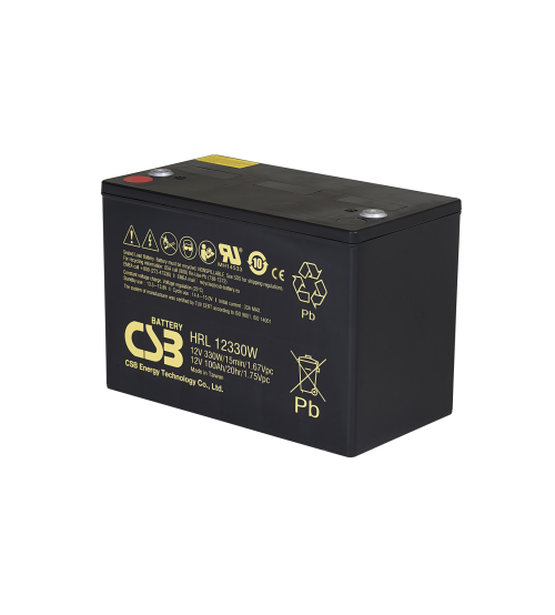 CSB Battery 12V 330W/C-15M (82AH) - Model : HRL12330WFR