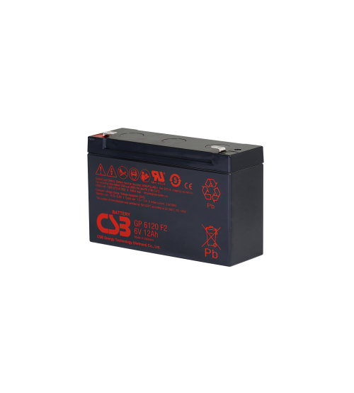CSB Battery 6V 12AH - Model : GP6120F1