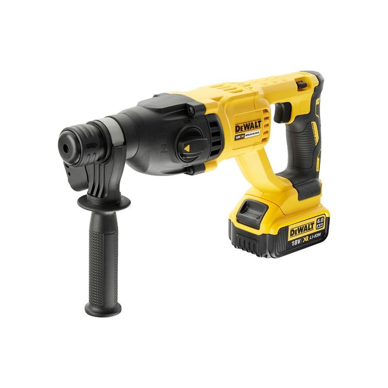 Dewalt 18V XR Brushless SDS-Plus Hammer Drill (2 X 4 Ah) (26 mm) - DCH133M1EXP-GB