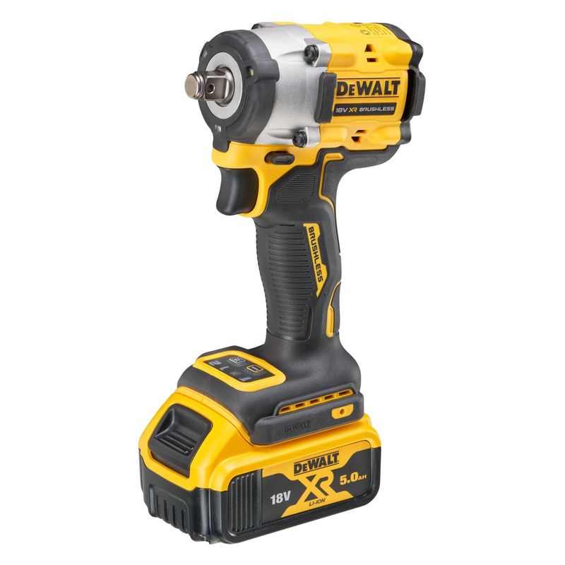 Dewalt 18V XR Brushless 1/2" Hog Ring Compact Impact Wrench - 2 X 5AH in TSTAK - DCF921P2T-GB