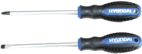 Hyundai 6-Piece Screwdriver Set with Plastic Grip - HHT0023