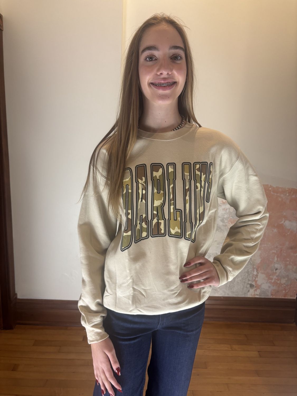 Darlin Camo Sweatshirt