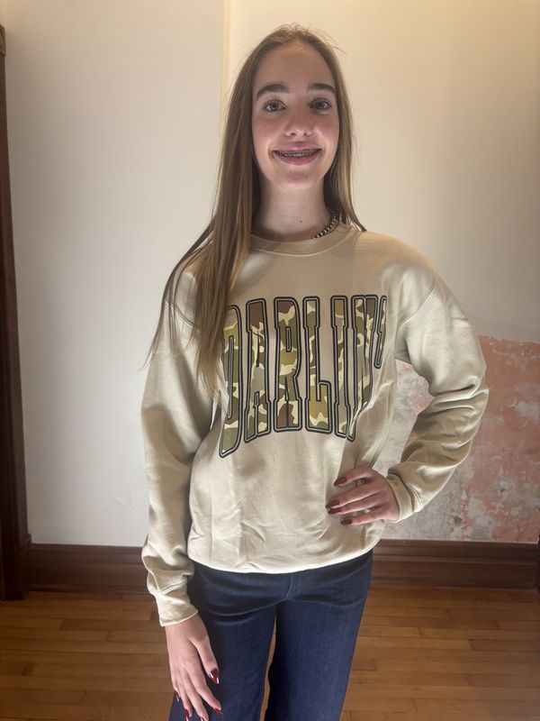Darlin Camo Sweatshirt