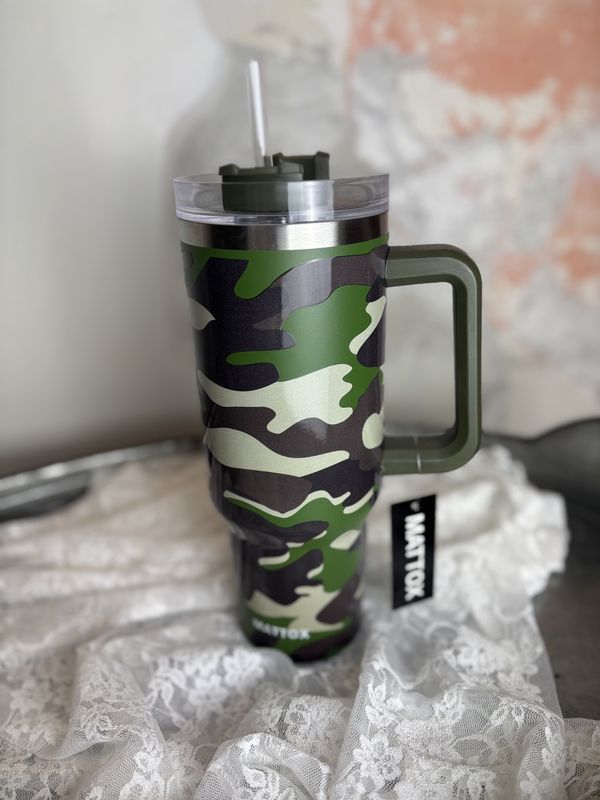 Camo Print Tumbler Cup