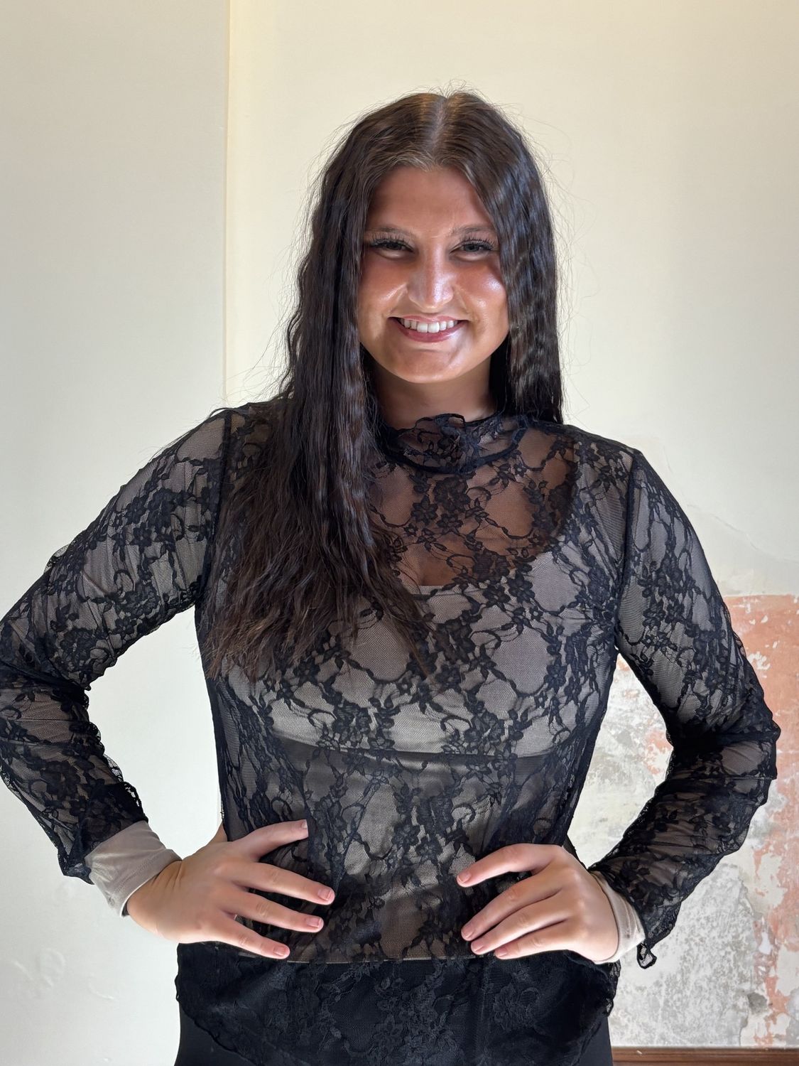 Black Lace Undershirt