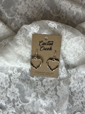 Heart Barbed Wire Earrings