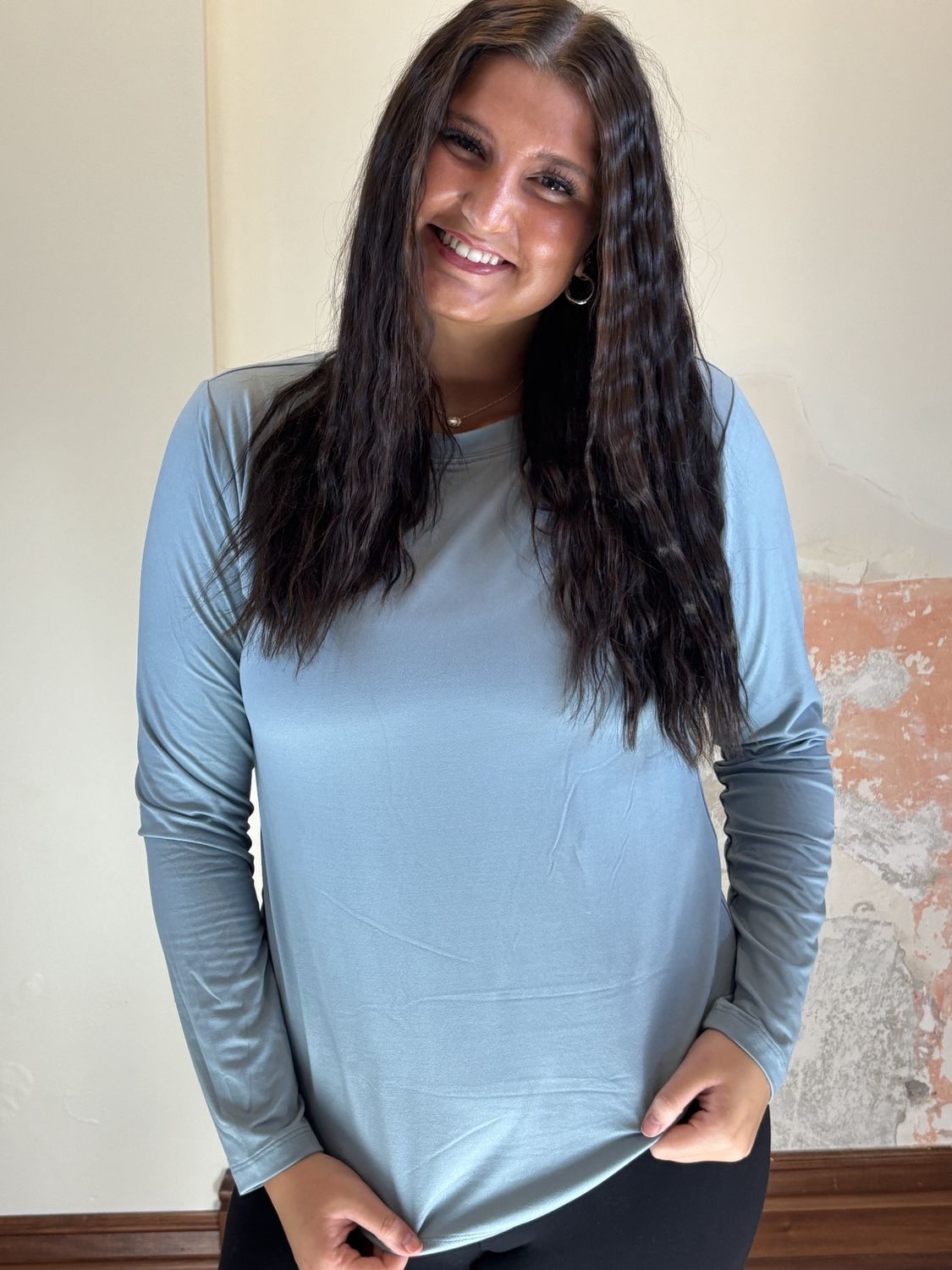 Blue Grey Long Sleeve