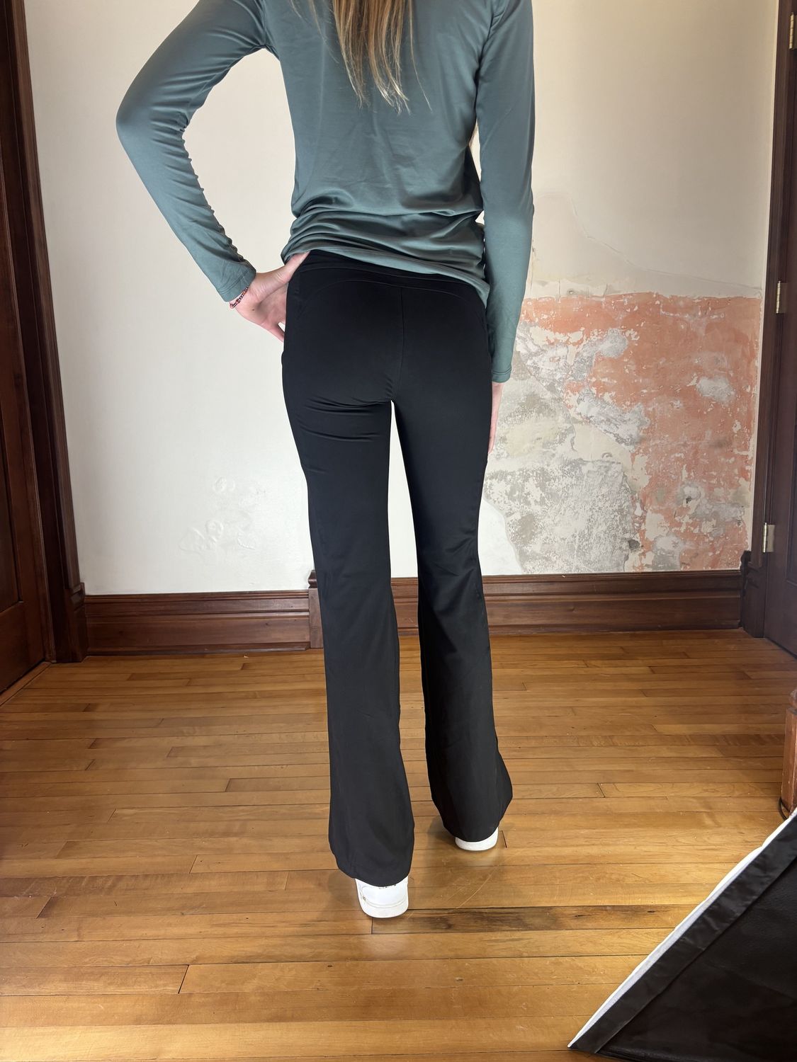 Charcoal Grey Flare Leggings