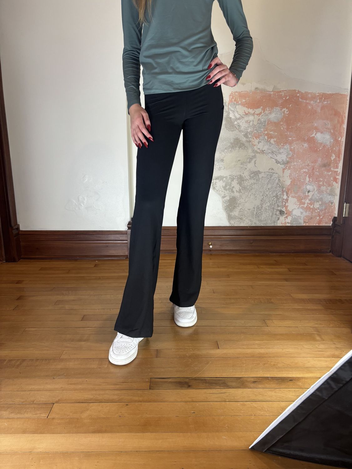 Charcoal Grey Flare Leggings