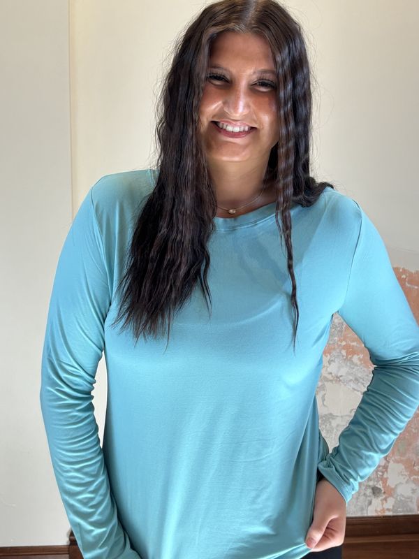 Teal Long Sleeve Plus Size