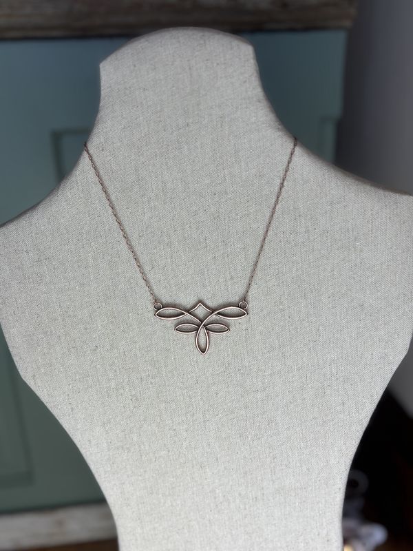 Copper Boot Stitch necklace