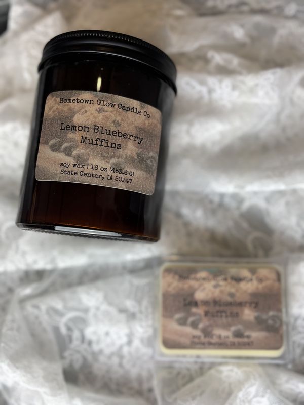 Lemon Blueberry Candles