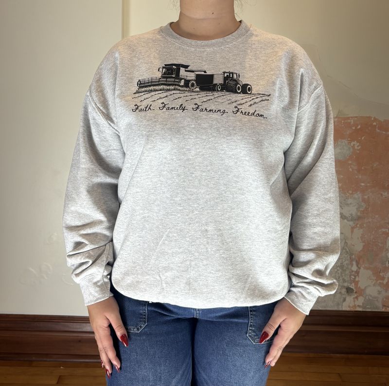 Faith, Family, Farming Crewneck