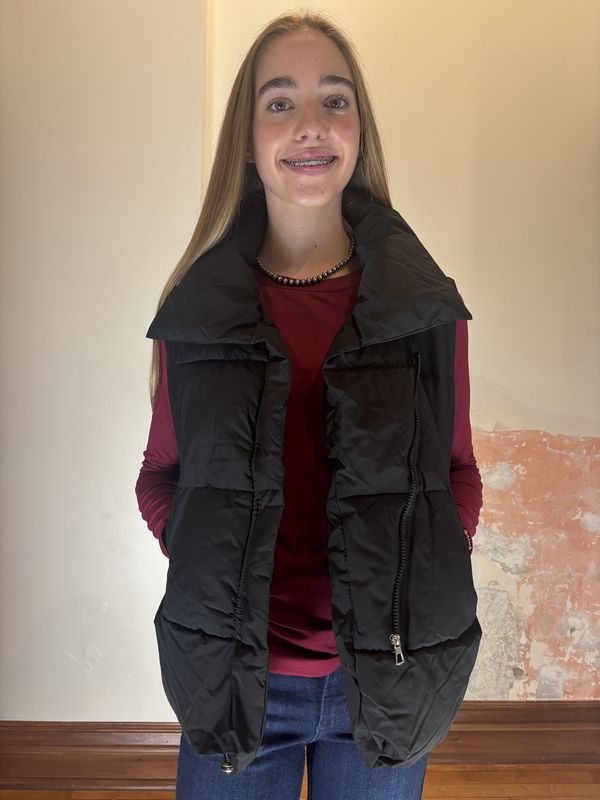 Black Puffer Vest