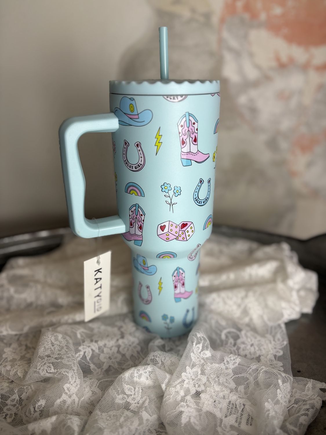 Lucky Cowgirl Icon Tumbler