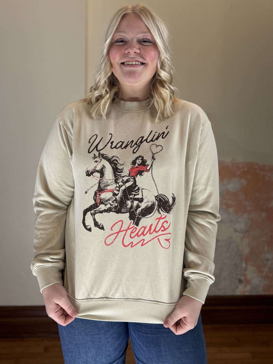 Wrangling Hearts Mock Neck