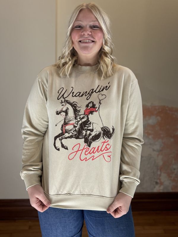 Wrangling Hearts Mock Neck