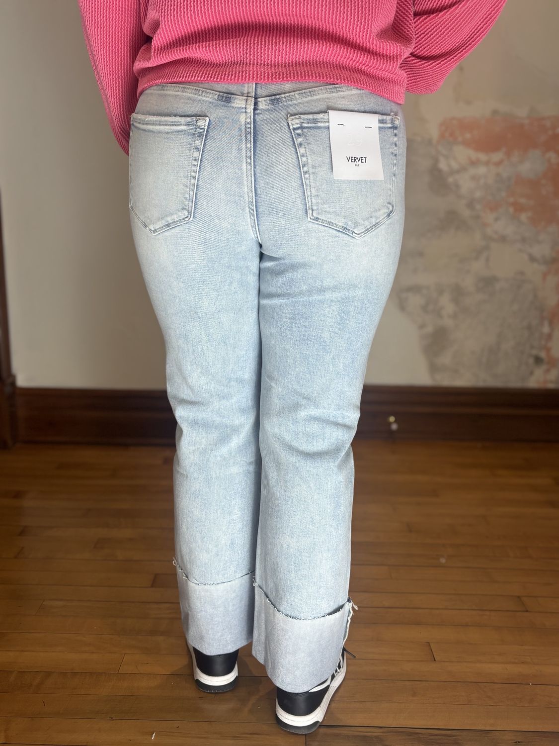 High Rise Cropped Straight Leg