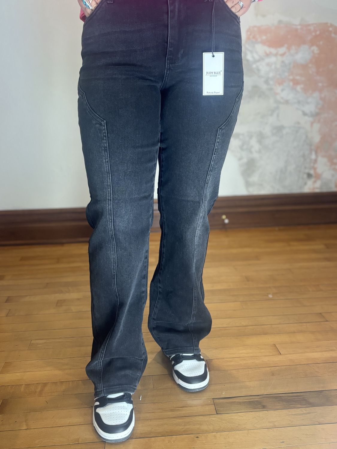 Judy Blue Western Straight Leg Jeans