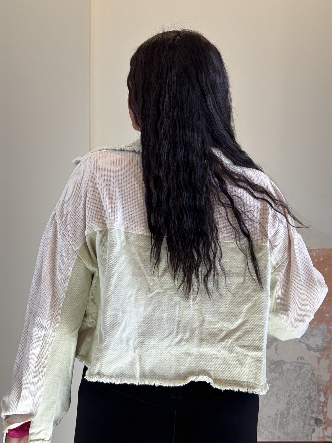 Patchwork Cropped Jacket