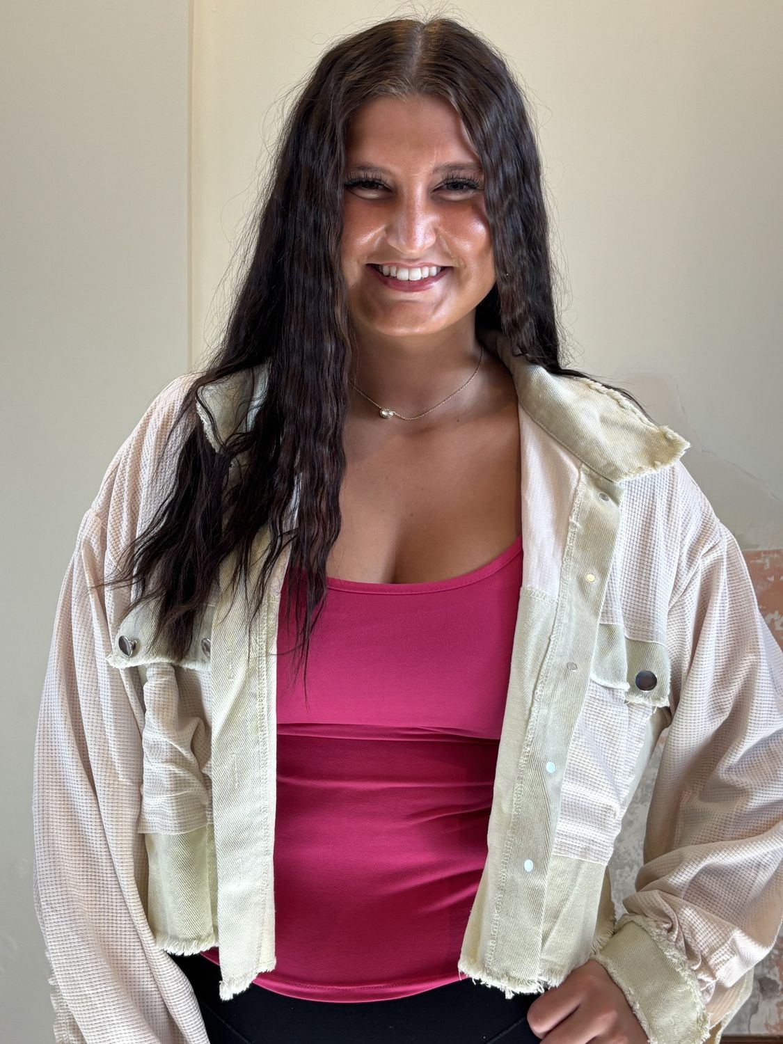 Patchwork Cropped Jacket