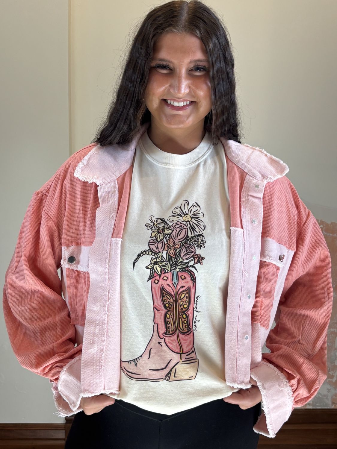 Patchwork Cropped Jacket