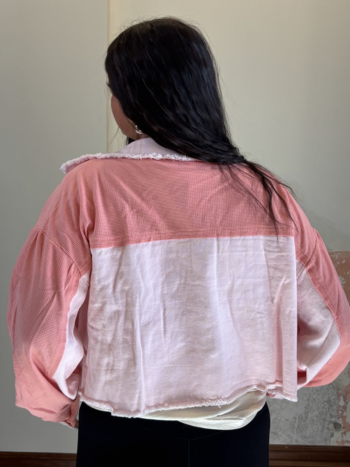 Patchwork Cropped Jacket