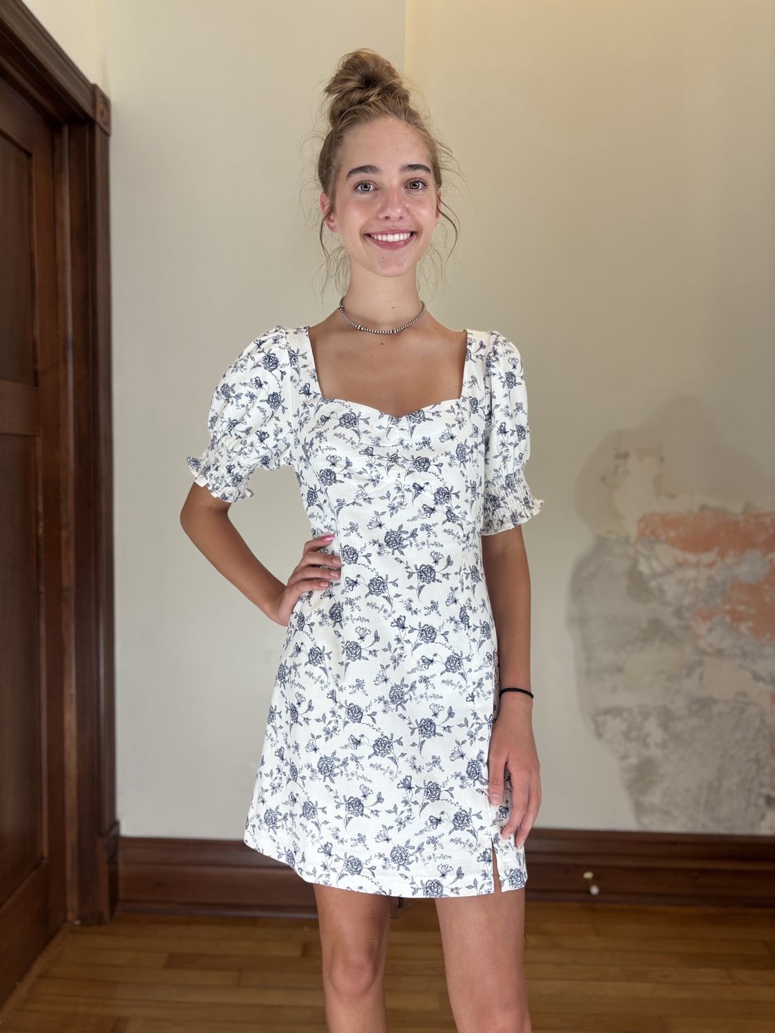 Floral Babydoll Mini Dress