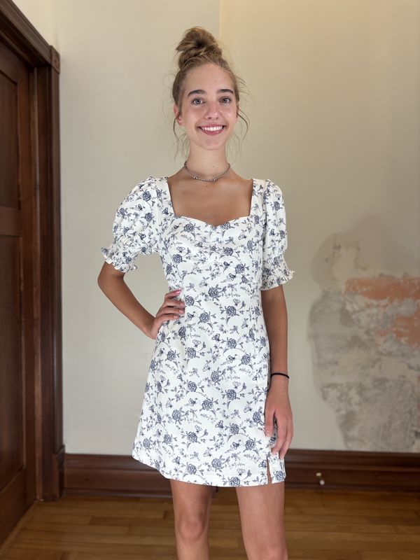 Floral Babydoll Mini Dress