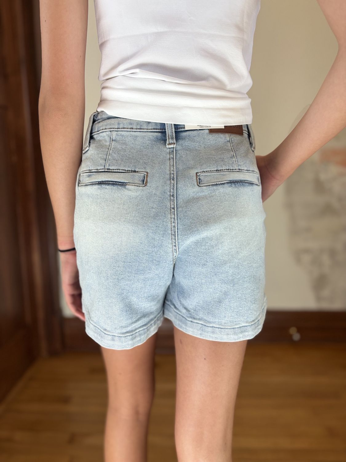High Waisted Trouser Shorts