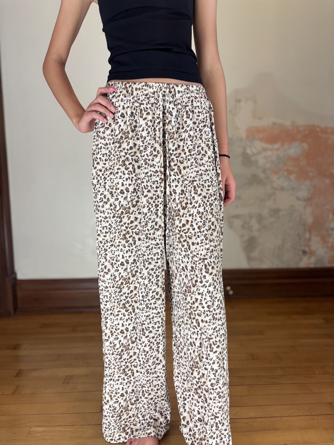 Cheetah Print Dress Pants
