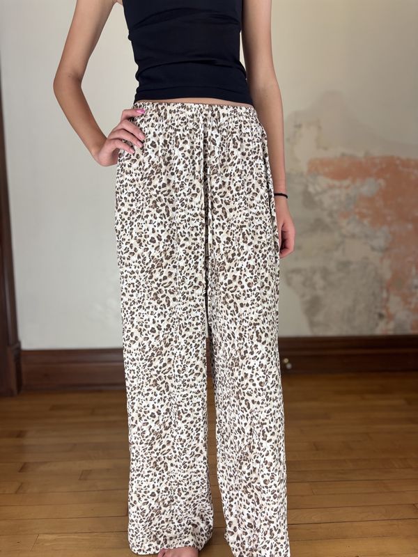 Cheetah Print Dress Pants