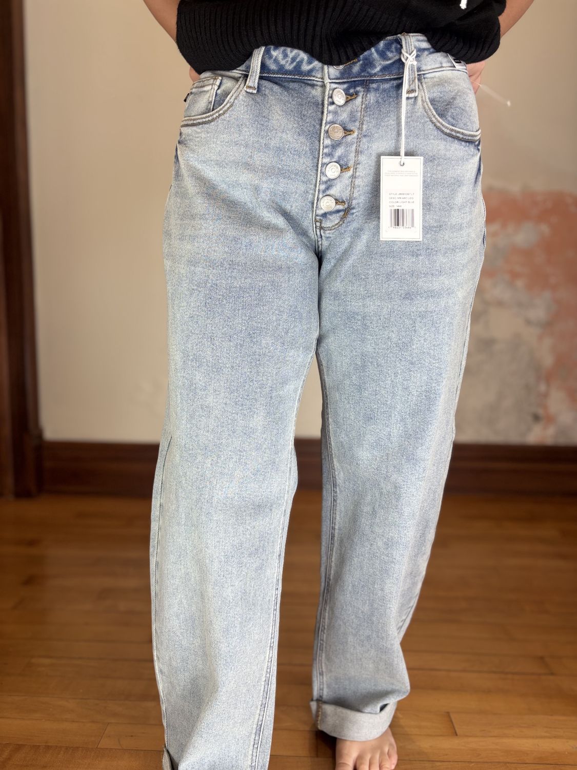 Judy Blue Arc Leg Bandana Loop Jeans