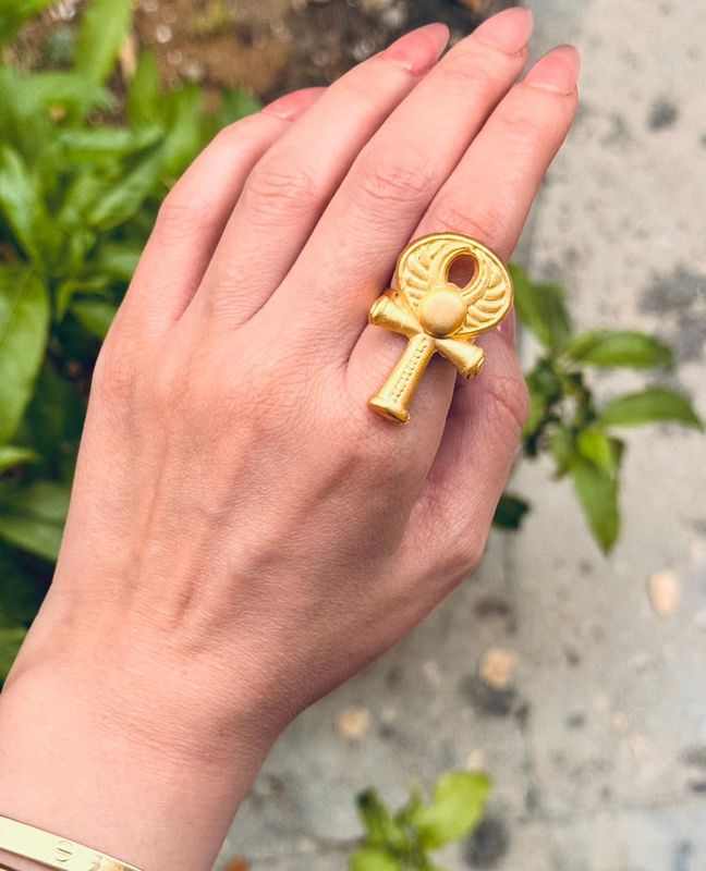 Copper Gold Platted ring