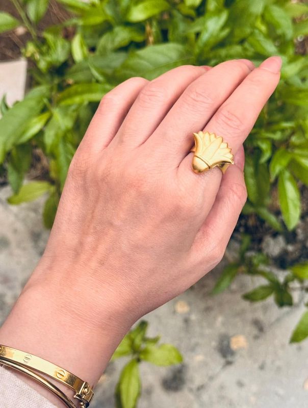 Copper Gold Platted ring