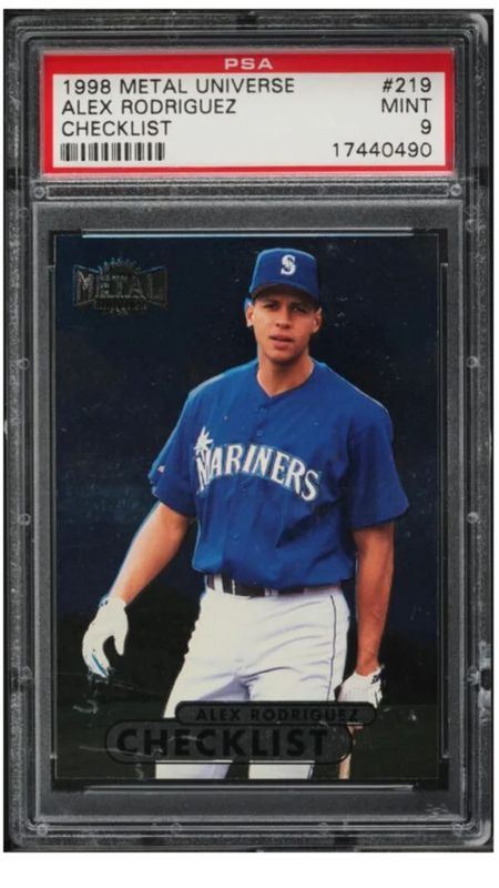 1998 Metal Universe Checklist Alex Rodriguez #219