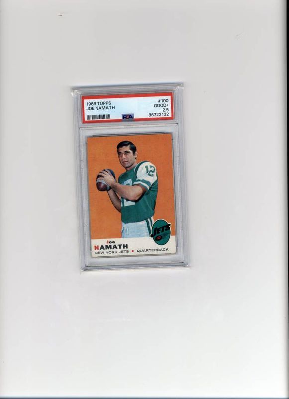 1969 Joe Namath PSA 2.5