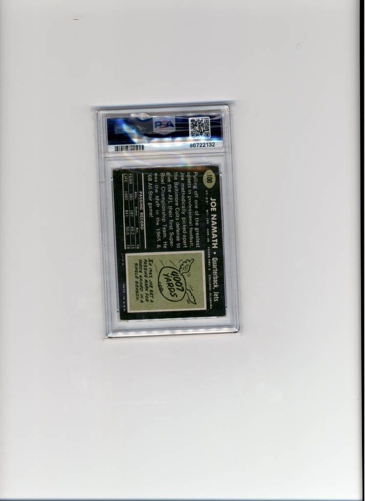 1969 Joe Namath PSA 2.5