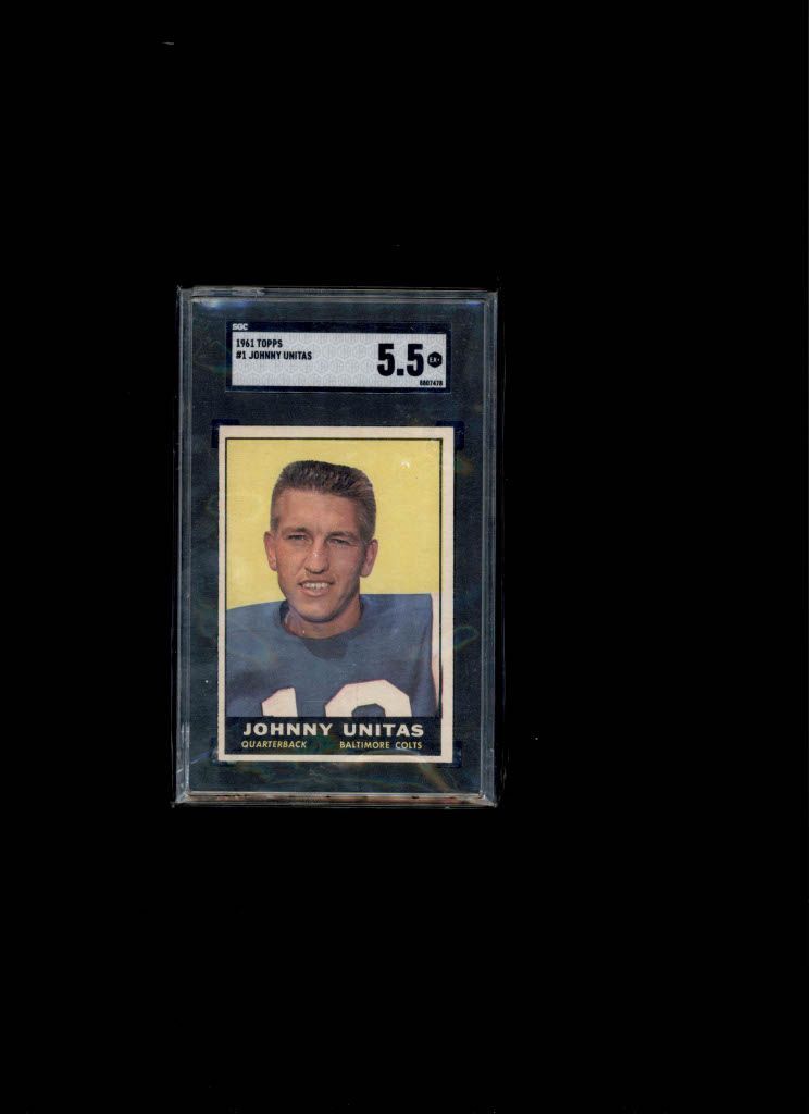 1961 Topps Johnny Unitas SGC 5.5