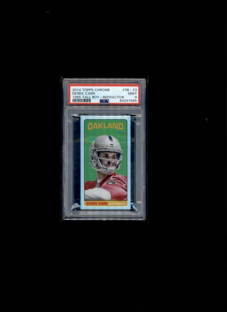 2014 Topps Chrome Derek Carr PSA 9