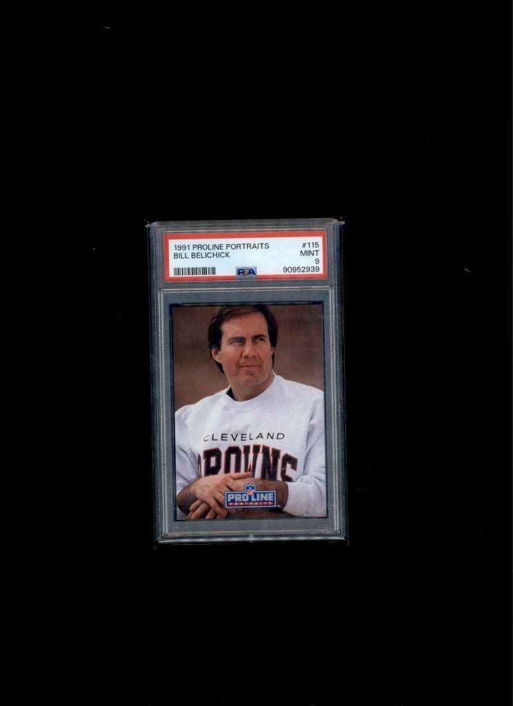 1991 Proline Portraits Bill Belichick PSA 9