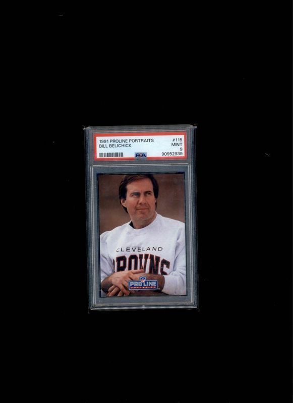 1991 Proline Portraits Bill Belichick PSA 9