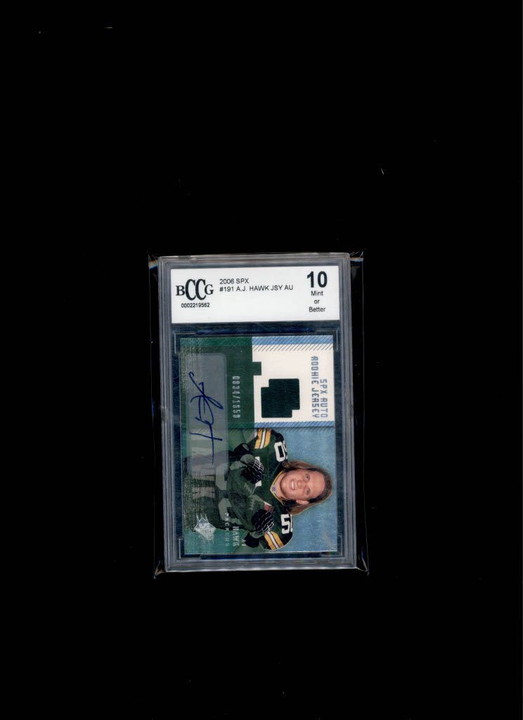 2006 SPX JSY AU A.J. Hawk BGC 10