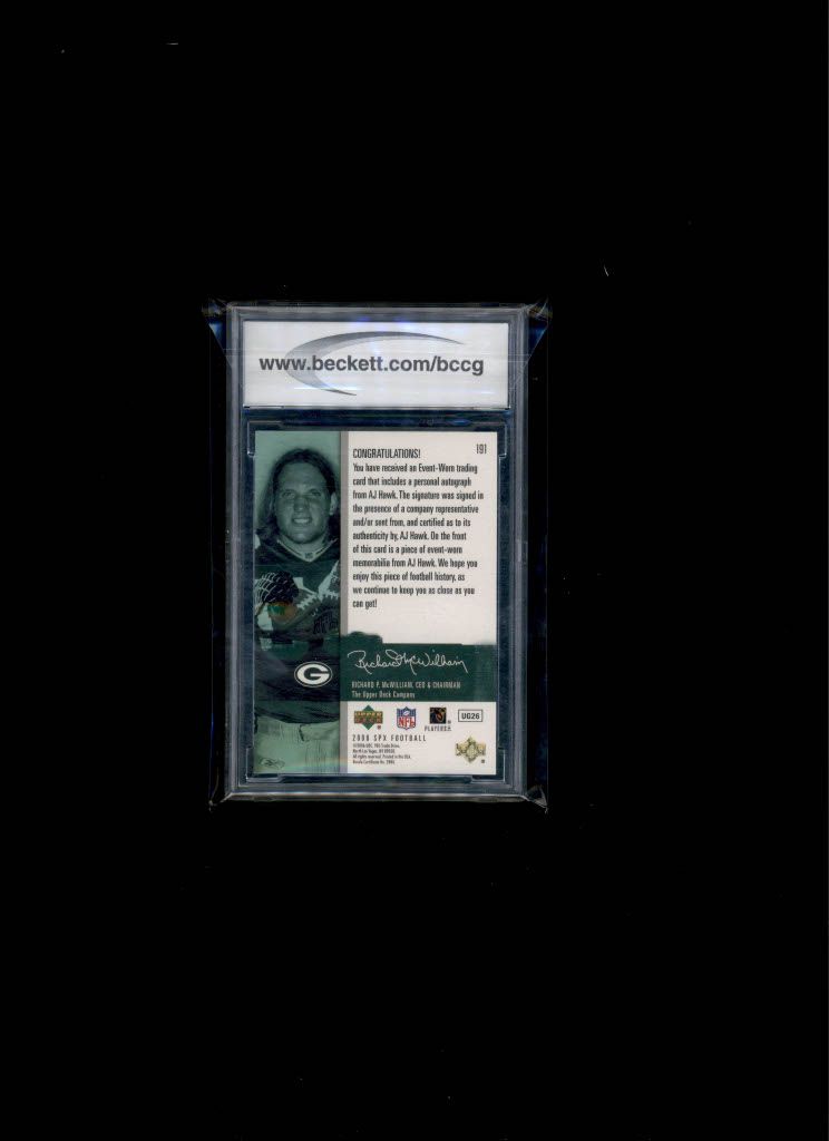 2006 SPX JSY AU A.J. Hawk BGC 10