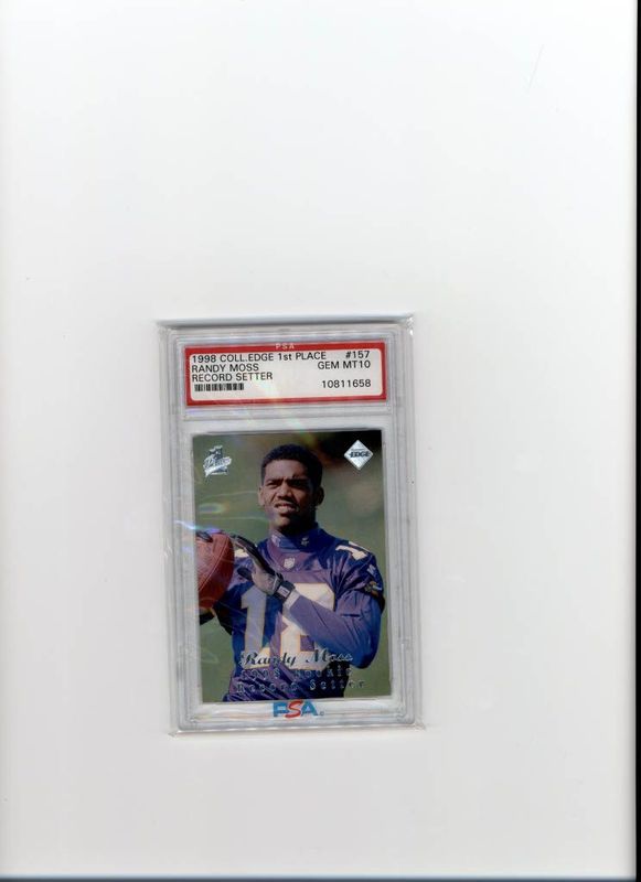 GC-1998 Collectors Edge 1st place record Setter Randy Moss PSA 10 #157